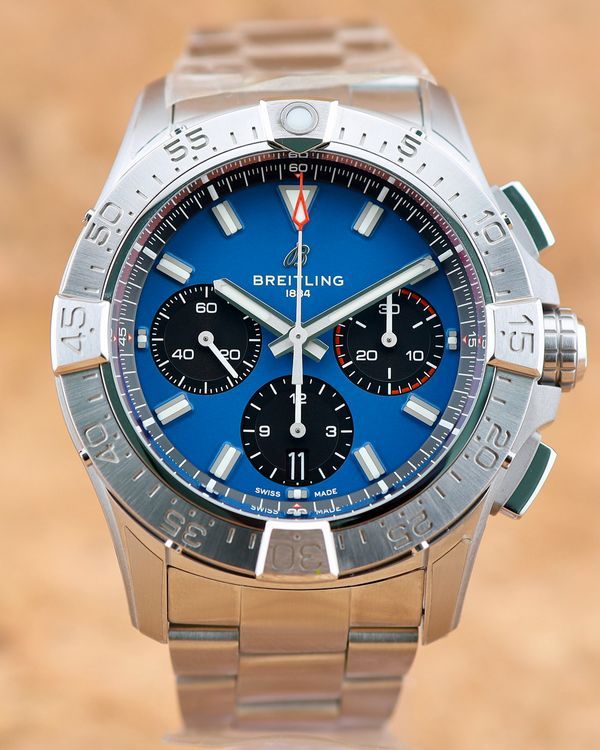 No Reserve - 2024 Breitling Avenger 42MM Blue Dial Steel Bracelet (AB0146101C1A1)