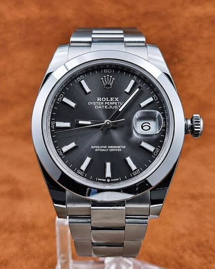 2025 Rolex Datejust 41MM Rhodium Dial Oyster Bracelet (126300)