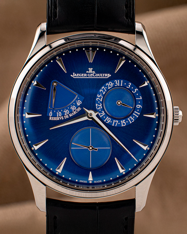2020 Jaeger-LeCoultre Master Ultra Thin 39MM Blue Dial Leather Strap (Q1378480)