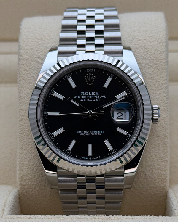 2025 Rolex Datejust 41MM Black Dial Jubilee Bracelet (126334)