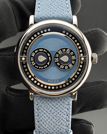 2026 MB&F MAD Edition 2 World Tour Edition 42MM Blue Dial Leather Strap (M.A.D 2)