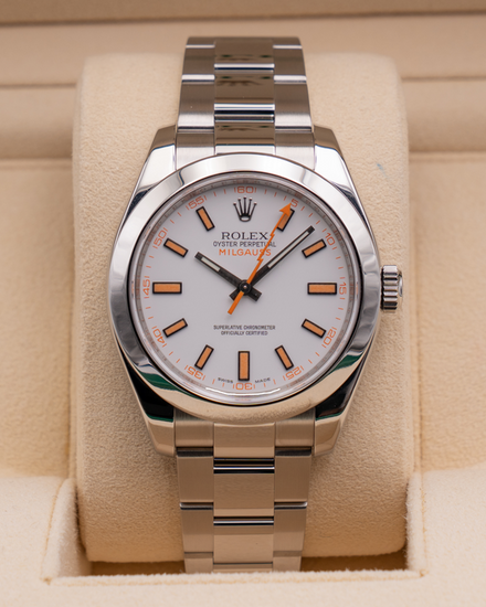 2020 Rolex Milgauss 40MM White Dial Oyster Bracelet (116400)