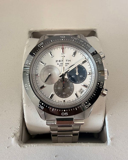 No Reserve - 2021 Zenith Chronomaster Sport 41MM White Dial Steel Bracelet (03.3100.3600/69.M3100)