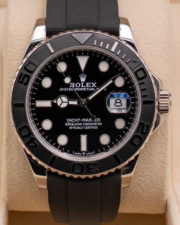2021 Rolex Yacht-Master 42MM Black Dial Rubber Strap (226659)