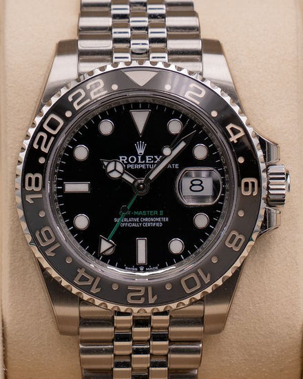 2025 Rolex GMT-Master II "Bruce Wayne" 40MM Black Dial Jubilee Bracelet (126710GRNR)