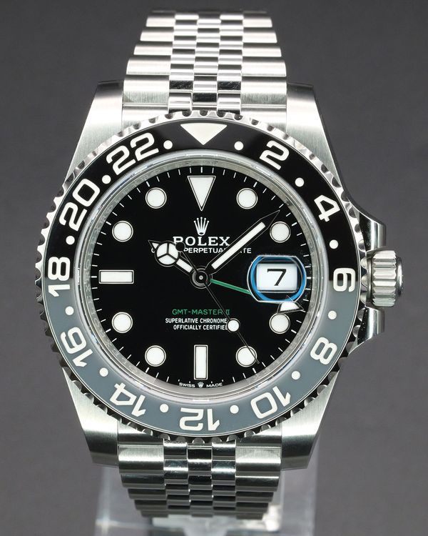 No Reserve - 2026 Rolex GMT-Master II "Bruce Wayne" 40MM Black Dial Jubilee Bracelet (126710GRNR)