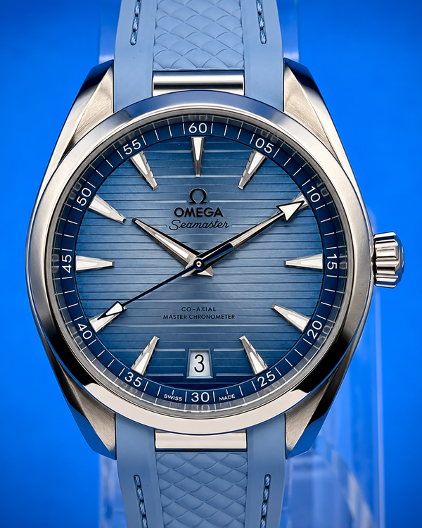 2024 Omega Seamaster Aqua Terra "Summer Blue" 41MM Blue Dial Rubber Strap (220.12.41.21.03.008)
