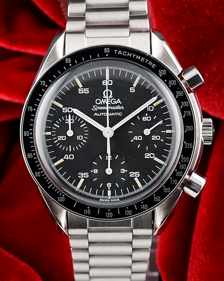2011 Omega Speedmaster Reduced 39MM Black Dial Steel Bracelet (3510.50.00)