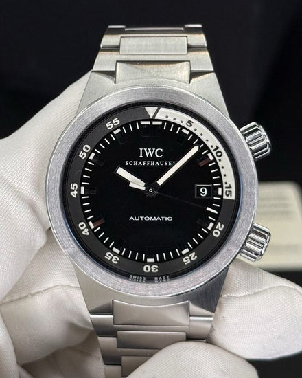 2013 IWC Schaffhausen Aquatimer 42MM Black Dial Steel Bracelet (IW354805)