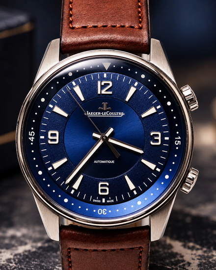 2020 Jaeger-LeCoultre Polaris 41MM Blue Dial Leather Strap (Q9008480)