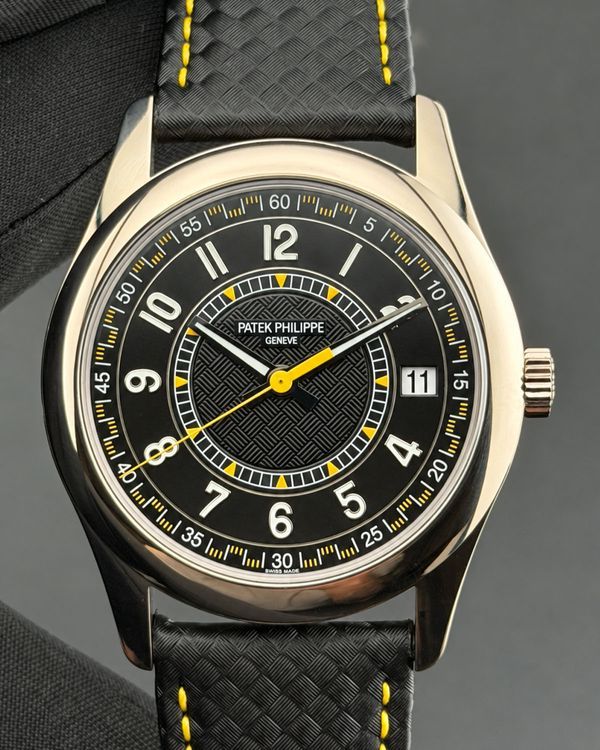 2026 Patek Philippe Calatrava 40MM Black Dial Leather Strap (6007G-001)