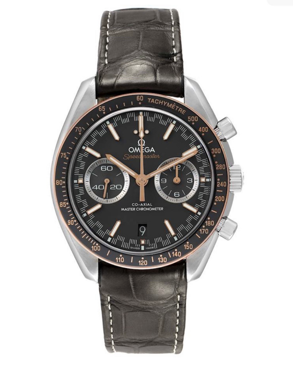 2024 Omega Speedmaster Racing 44.25MM Grey Dial Leather Strap (329.23.44.51.06.001)