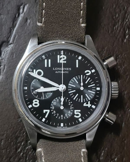2024 Longines Heritage Military 41MM Black Dial Leather Strap (L2.816.4.53.2)