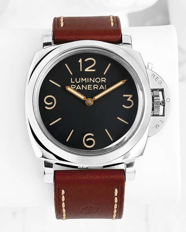 2013 Panerai Luminor 1950 3 Days 47MM Black Dial Leather Strap (PAM00372)