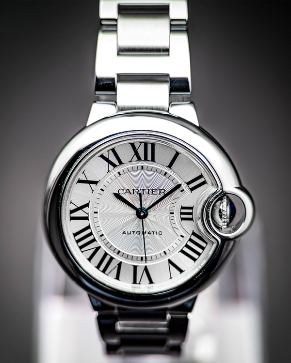 2019 Cartier Ballon Bleu 33MM Silver Dial Steel Bracelet (W6920071)