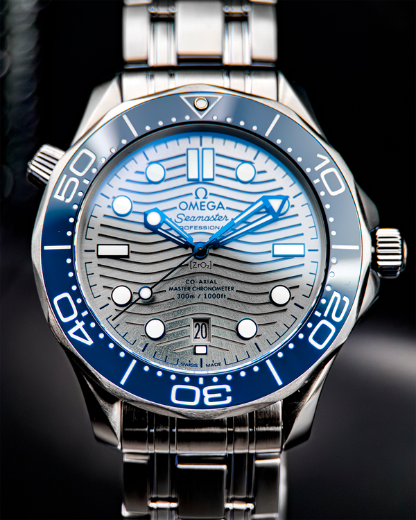 2020 Omega Seamaster Diver 300M 42MM Grey Dial Steel Bracelet (210.30.42.20.06.001)