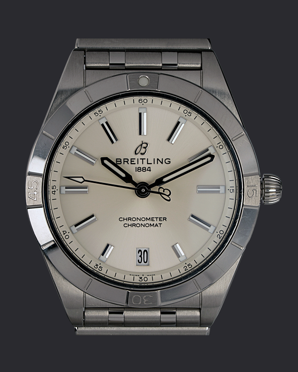 2021 Breitling Chronomat 36MM Silver Dial Steel Bracelet (A10380101A3A1)