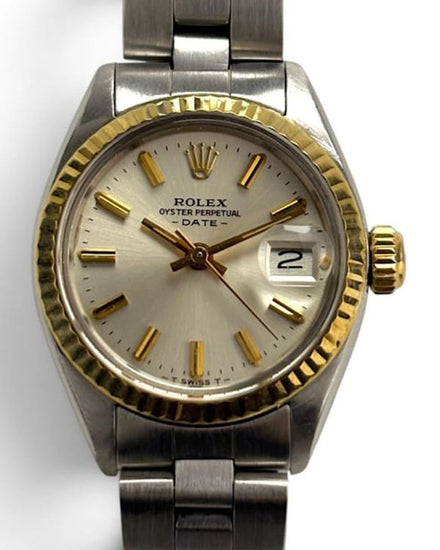 Rolex Oyster Perpetual Lady Date 26MM Silver Dial Oyster Bracelet (6917)