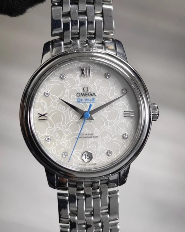 Omega De Ville Prestige "Orbis" 32.7MM Mother of Pearl Dial Steel Bracelet (424.10.33.20.55.004)