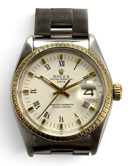 Rolex Oyster Perpetual Date 34MM White Dial Oyster Bracelet (1505)