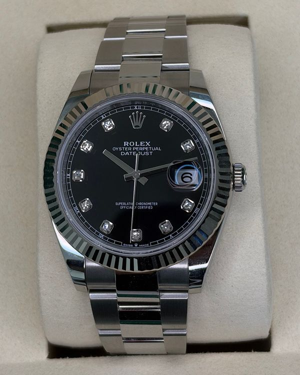 2025 Rolex Datejust 41MM Black Dial Oyster Bracelet (126334)