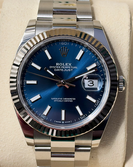 2026 Rolex Datejust 41MM Blue Dial Oyster Bracelet (126334)