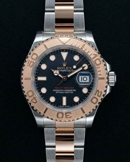 2018 Rolex Yacht-Master 40MM Black Dial Two-Tone Oyster Bracelet (116621)
