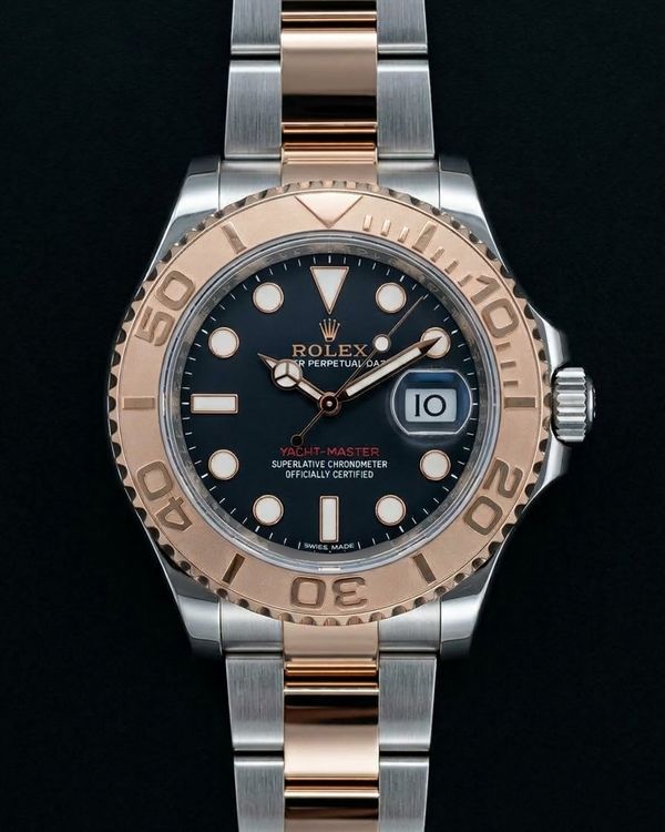 2018 Rolex Yacht-Master 40MM Black Dial Two-Tone Oyster Bracelet (116621)