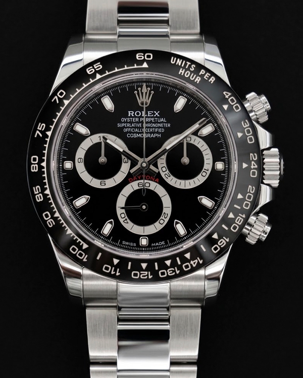 2022 Rolex Cosmograph Daytona 40MM Black Dial Oyster Bracelet (116500LN)