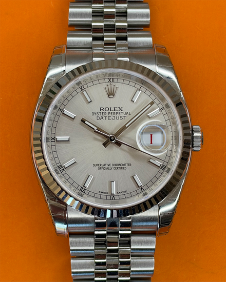 2016 Rolex Datejust 36MM Silver Dial Jubilee Bracelet (116234)