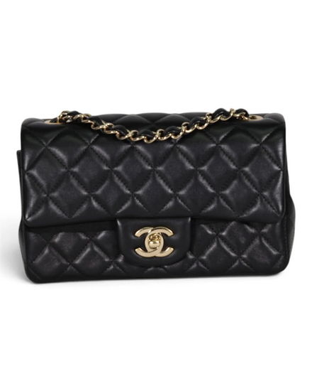Chanel Bag Quilted Caviar Rectangular Mini Classic Flap (Bag)