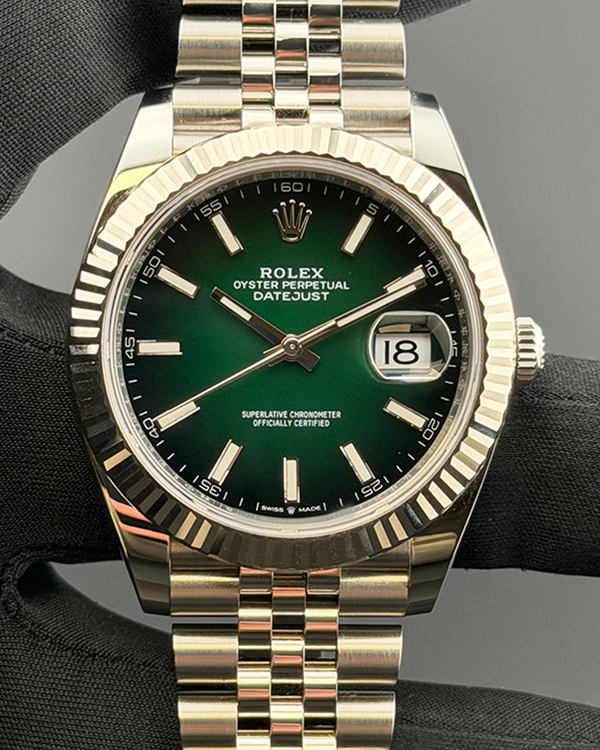 2026 Rolex Datejust 41MM Green "Ombré" Dial Jubilee Bracelet (126334-0034)