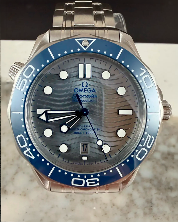 2024 Omega Seamaster Diver 300M 42MM Grey Dial Steel Bracelet (210.30.42.20.06.001)