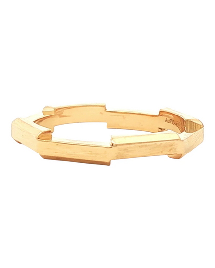 Gucci Link To Love Mirrored Ring 18K Yellow Gold (Ring)