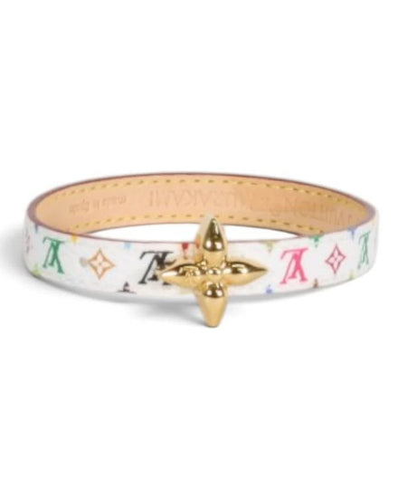Louis Vuitton Monogram X Takashi Murakami L.E. Multicolore Koala White Mini Flowergram Coated Canvas Gold-Tone Hardware (Bracelet)