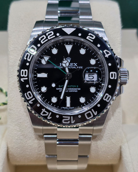 No Reserve - 2017 Rolex GMT-Master II 40MM Black Dial Oyster Bracelet (116710LN)