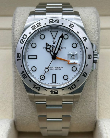 2020 Rolex Explorer II "Polar" 42MM White Dial Steel Bracelet (216570)