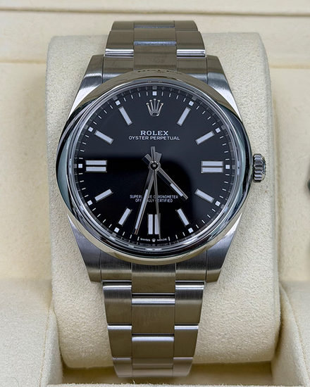 2025 Rolex Oyster Perpetual 41MM Black Dial Oyster Bracelet (124300)