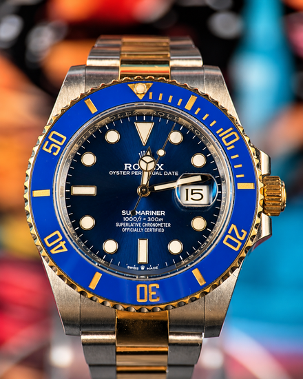No Reserve - 2023 Rolex Submariner Date "Bluesy" 41MM Blue Dial Two-Tone Oyster Bracelet (126613LB)