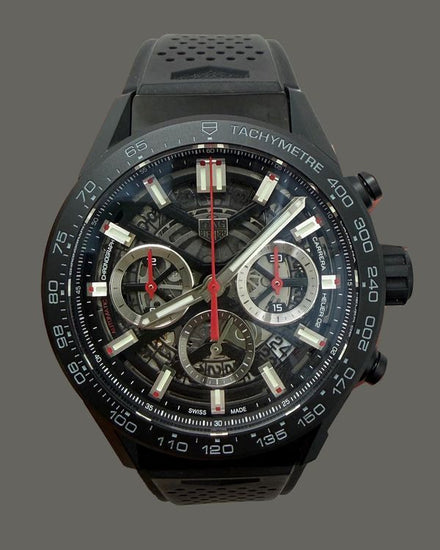 2023 Tag Heuer Carrera 43MM Skeleton Dial Rubber Strap (CBG2090)