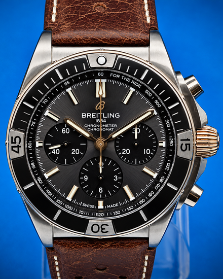 2024 Breitling Chronomat B01 "Triumph" 42MM Grey Dial Leather Strap (TB0134101M1X1)