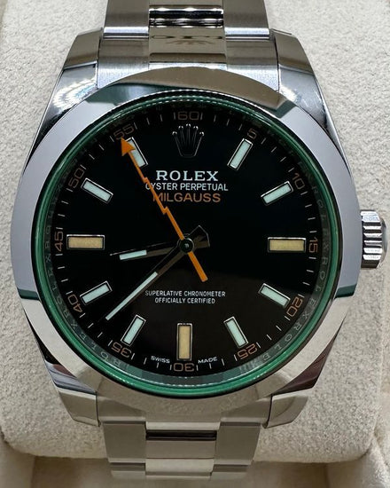 No Reserve - 2022 Rolex Milgauss 40MM Black Dial Oyster Bracelet (116400GV)