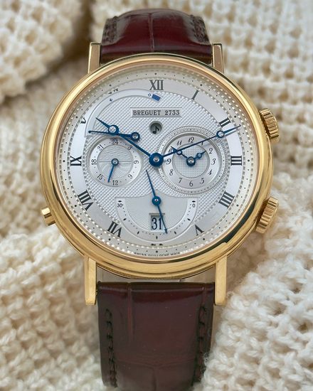 2015 Breguet Classique Le Reveil Du Tsar Alarm 39MM Silver Dial Leather Strap (5707BA/12/9V6)