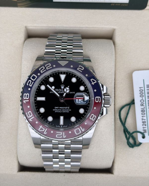 2025 Rolex GMT-Master II "Pepsi" 40MM Black Dial Jubilee Bracelet (126710BLRO)