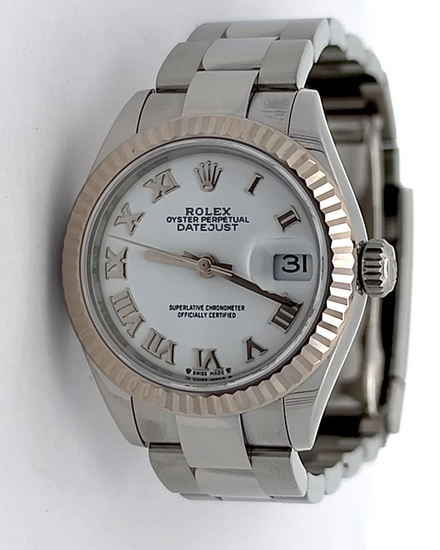 2025 Rolex Lady-Datejust 28MM White Dial Oyster Bracelet (279174)