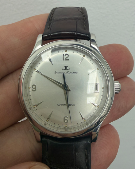 2007 Jaeger-LeCoultre Master Control 37MM Silver Dial Aftermarket Leather Strap (140.8.89)
