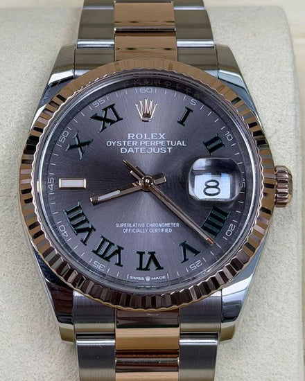 2022 Rolex Day-Date "Wimbledon" 36MM Slate Dial Two-Tone Oyster Bracelet (126231)