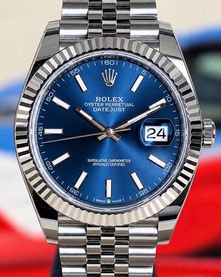 No Reserve - 2026 Rolex Datejust 41MM Blue Dial Jubilee Bracelet (126334)