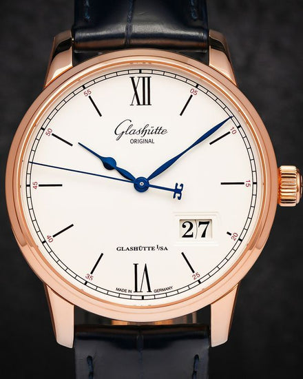 2022 Glashütte Original Senator Excellence 40MM White Dial Leather Strap (1-36-03-02-05-50)