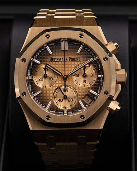 Audemars Piguet Royal Oak 41MM Champagne Dial Yellow Gold Bracelet (26240BA.OO.1320BA.02)